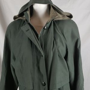 John Weitz Trench Coat Wool Blend Removable Liner